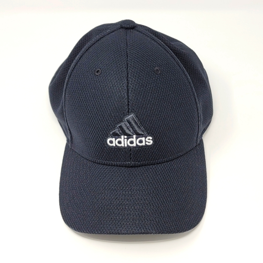 Adidas Hat Mens Sz L/XL Black A-Flex Golf Baseball Trucker Stretch Fit Cap